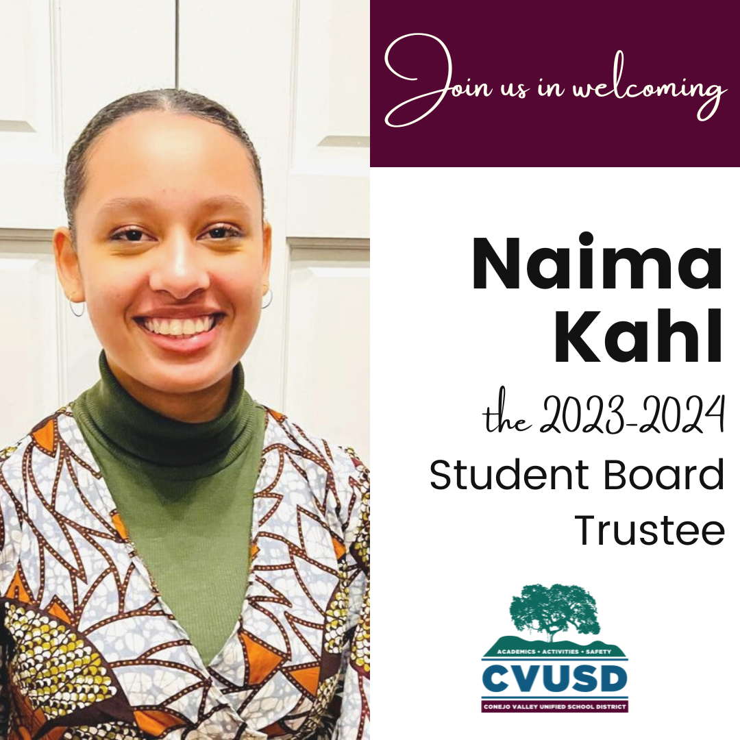  Naima Kahl, Student Board Trustee
